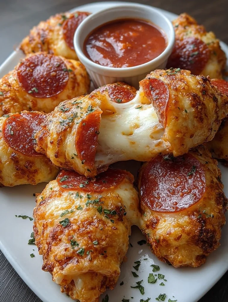 Cheesy Pepperoni Pizza Bombs