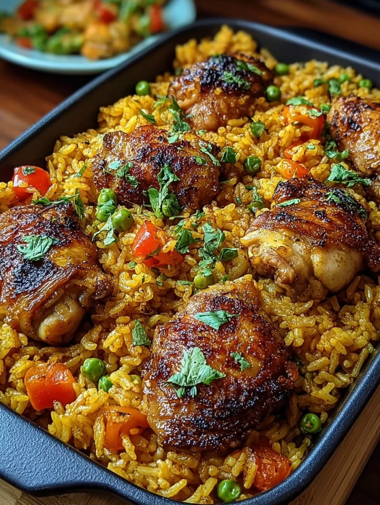 One-Pan Golden Chicken & Vegetable Rice