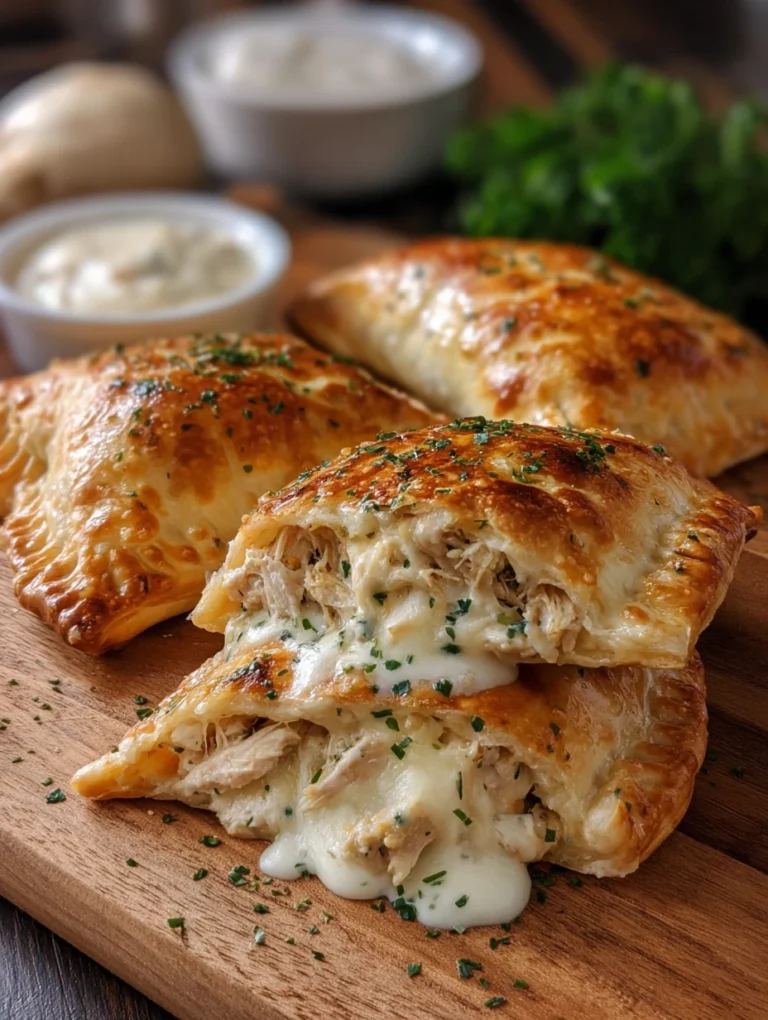Creamy Chicken & Cheese Stuffed Pastries