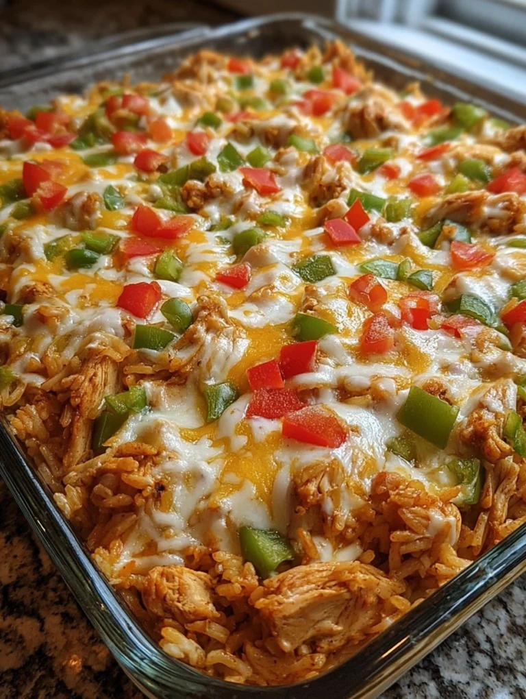 Chicken Fajita Rice Casserole