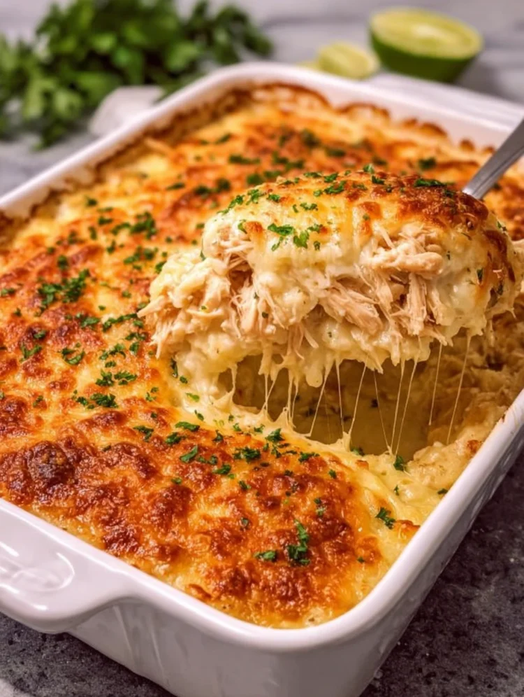 Creamy Cheesy Chicken Casserole Bake
