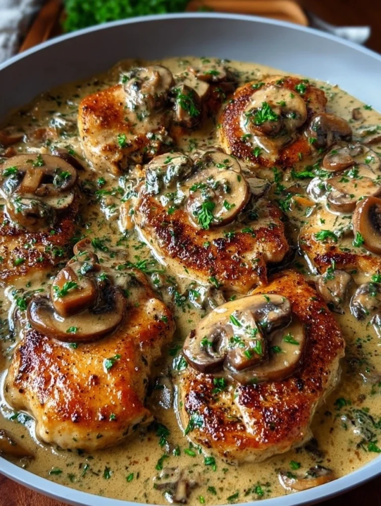 Creamy Mushroom Chicken Skillet