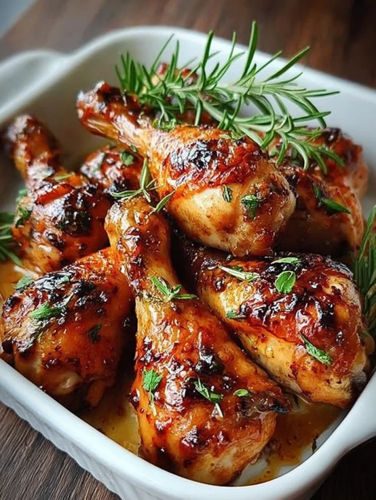Honey Garlic Rosemary Chicken Drumsticks
