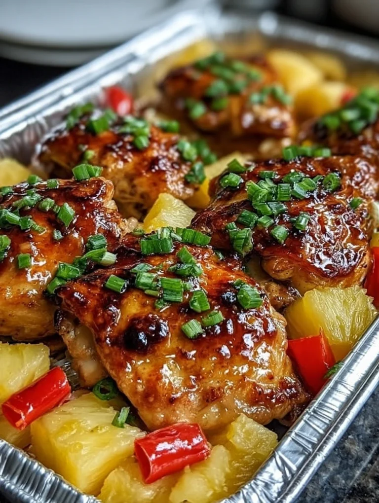 Hawaiian Pineapple Glazed Chicken