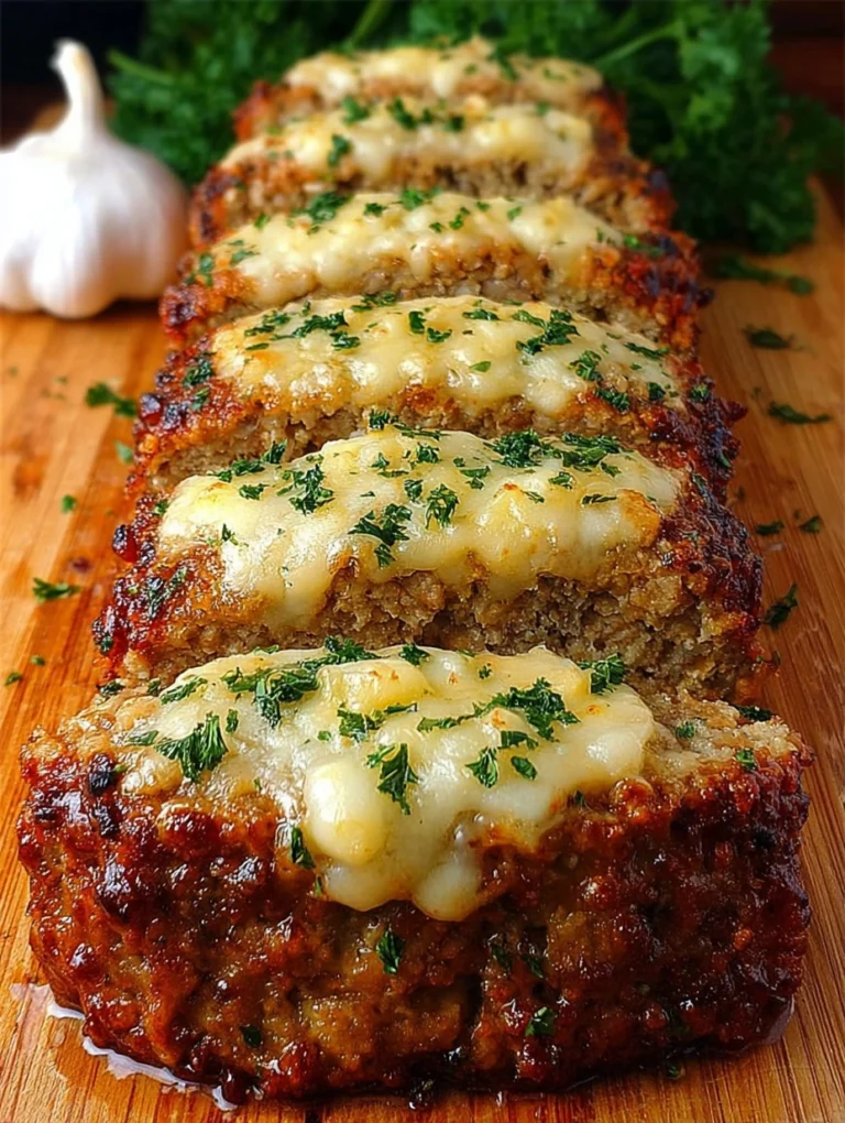 Garlic Parmesan Pork Meatloaf