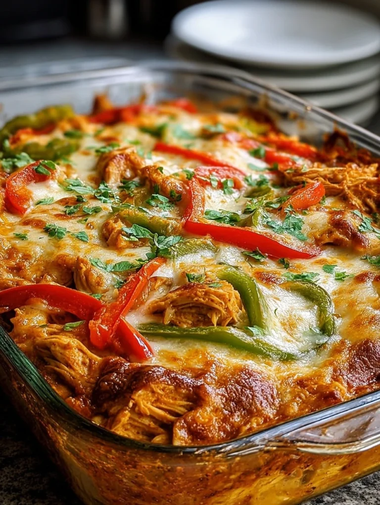 Cheesy Chicken Fajita Bake