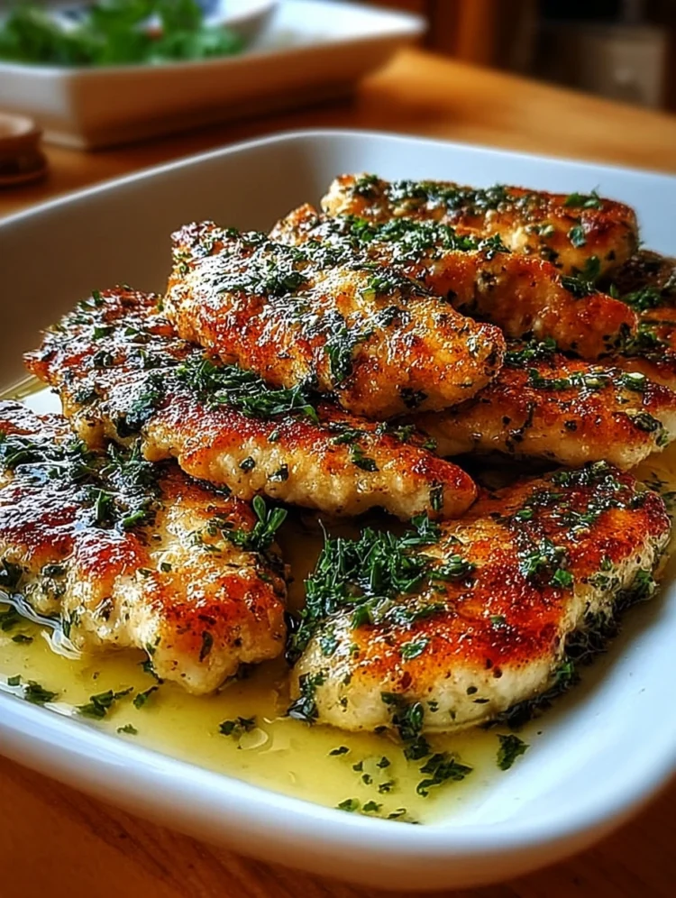Garlic Butter Pan-Seared Chicken Cutlets
