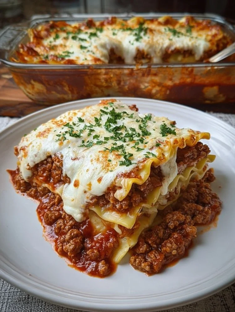 Classic Cheesy Beef Lasagna