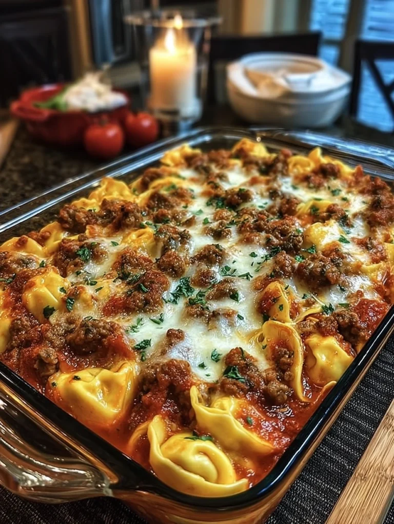 Baked Sausage Tortellini Casserole