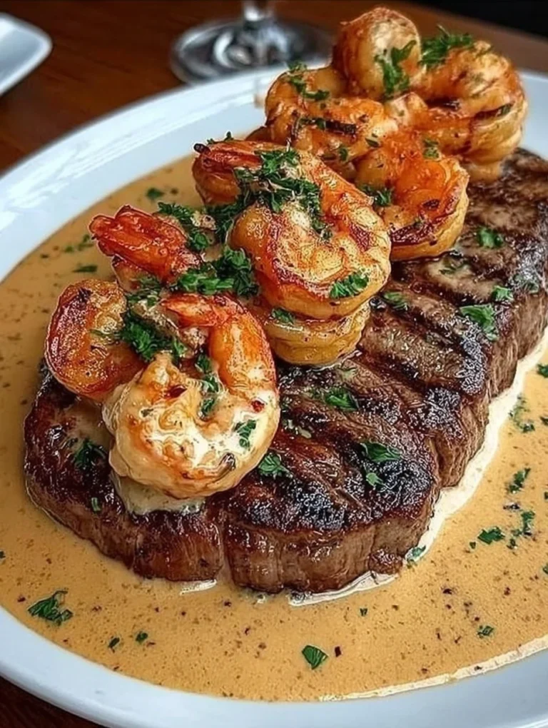 Creamy Cajun Shrimp Steak