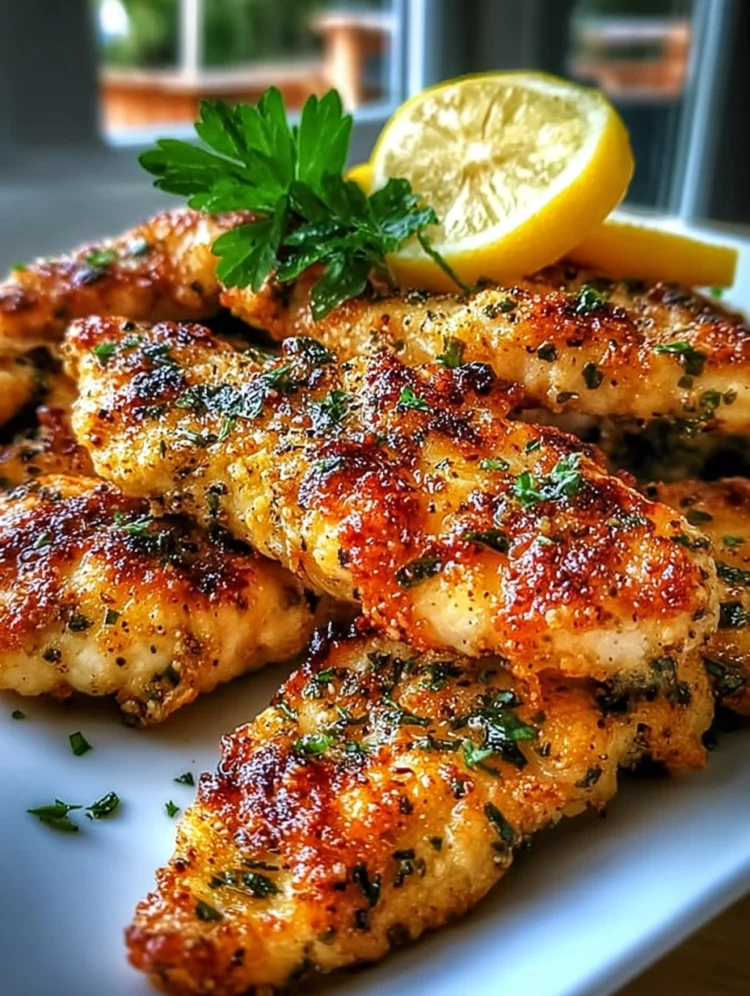 Crispy Lemon Herb Chicken Tenders