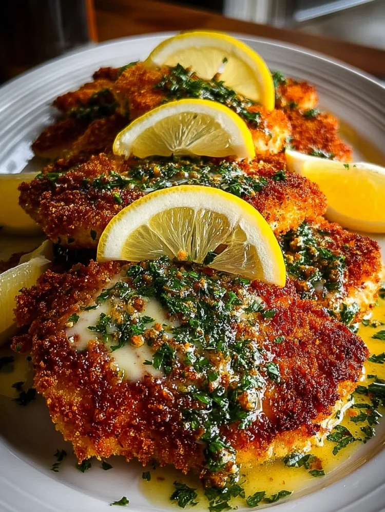 Crispy Lemon Herb Chicken Cutlets