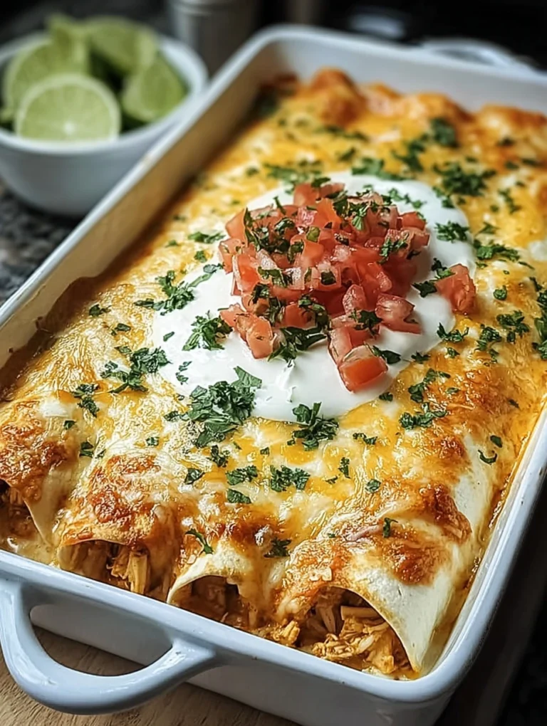 Creamy Chicken Enchiladas