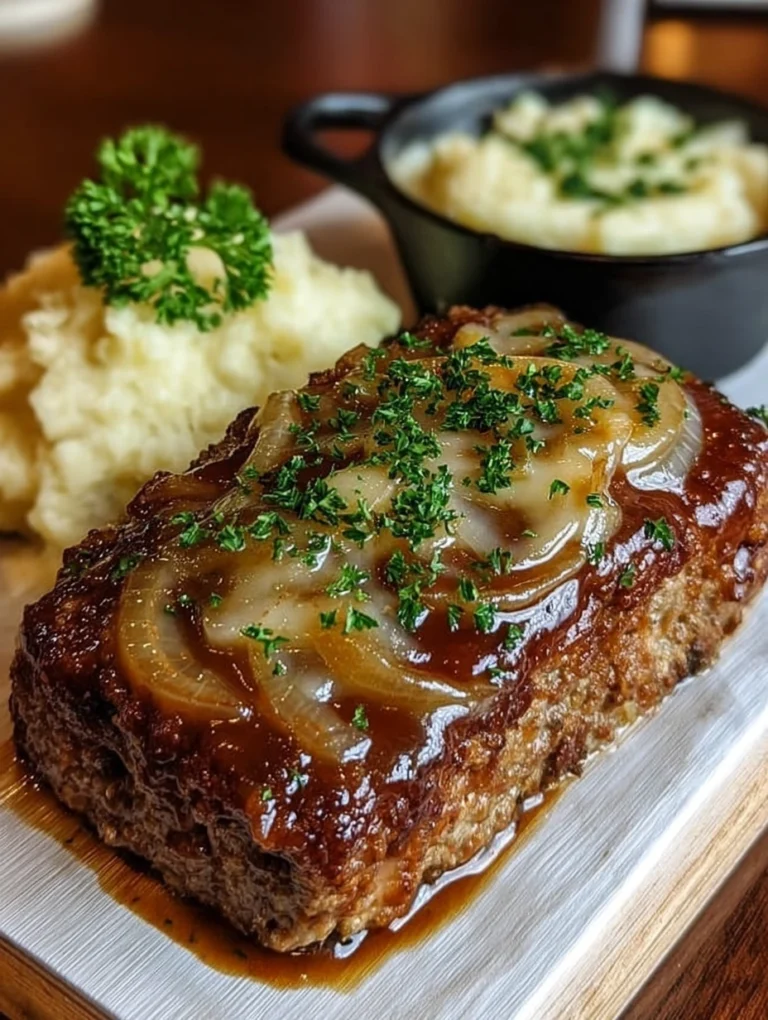 French Onion Meatloaf