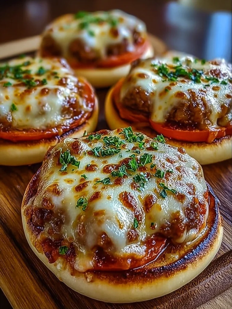 Cheesy Italian Meatball Bagel Melts