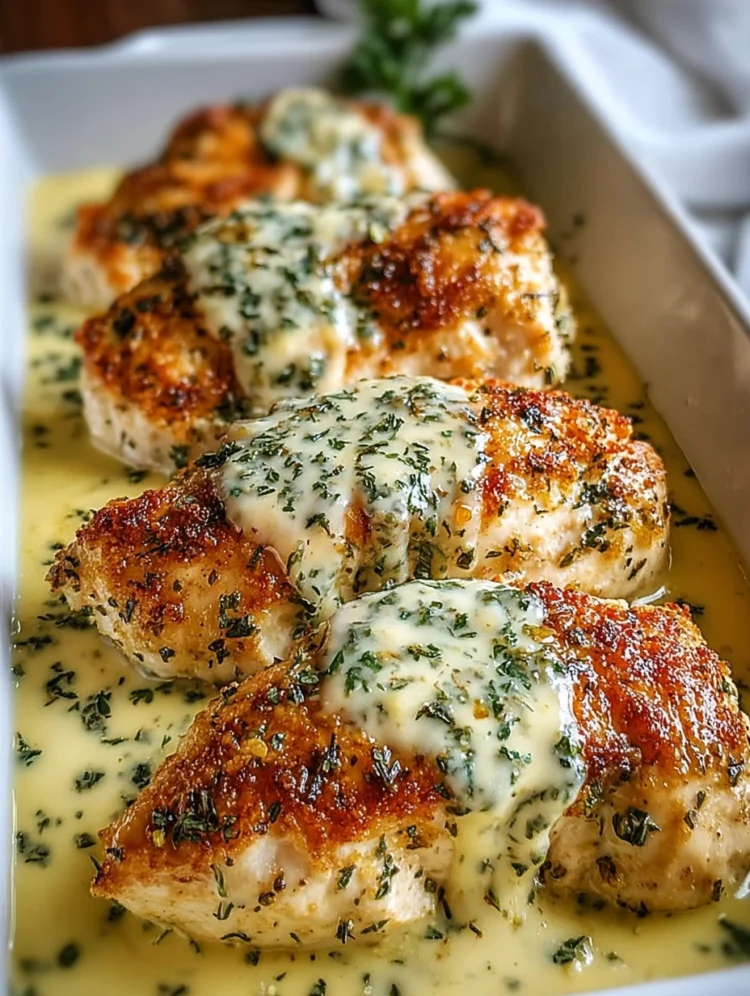 Creamy Herb Butter Chicken Breasts