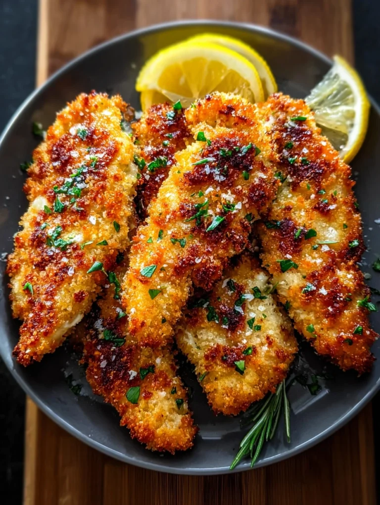 Crispy Parmesan Crusted Chicken Tenders