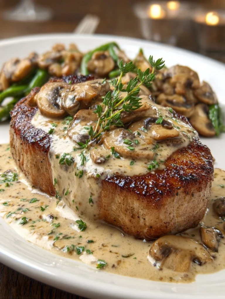 Creamy Mushroom Pork Chops
