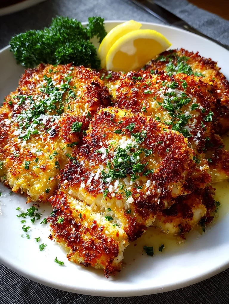 Crispy Parmesan Crusted Chicken Cutlets