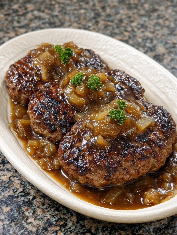 Salisbury Steak with Rich Onion Gravy