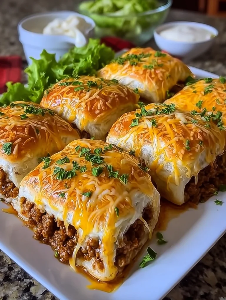 Cheesy Beef Stuffed Biscuit Bakes