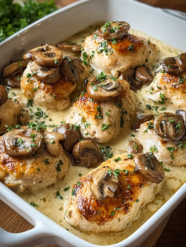 Creamy Mushroom Chicken Bake