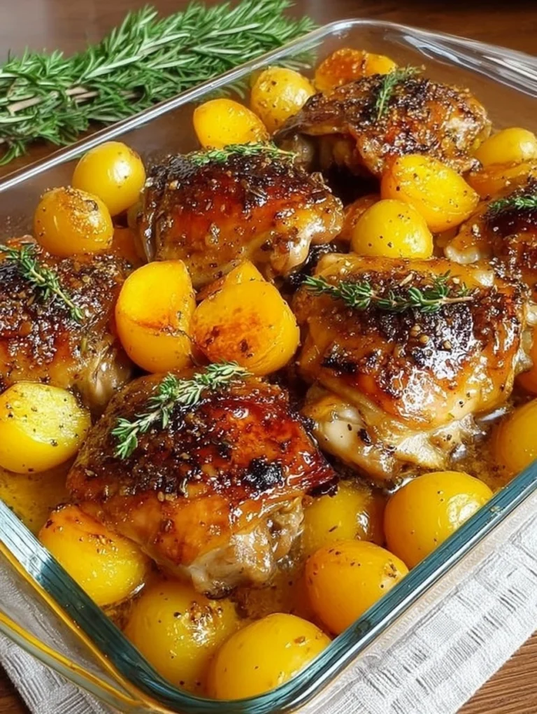 Herb-Roasted Chicken Thighs with Baby Potatoes