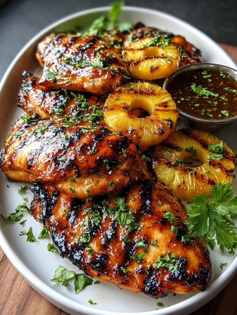 Grilled Pineapple Glazed Chicken