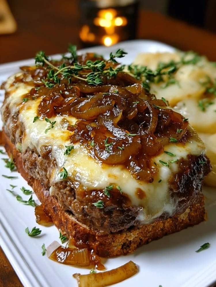French Onion Meatloaf Melt