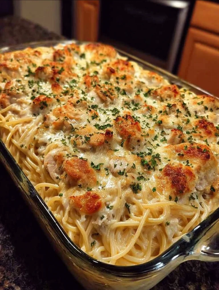 Creamy Chicken Spaghetti Bake