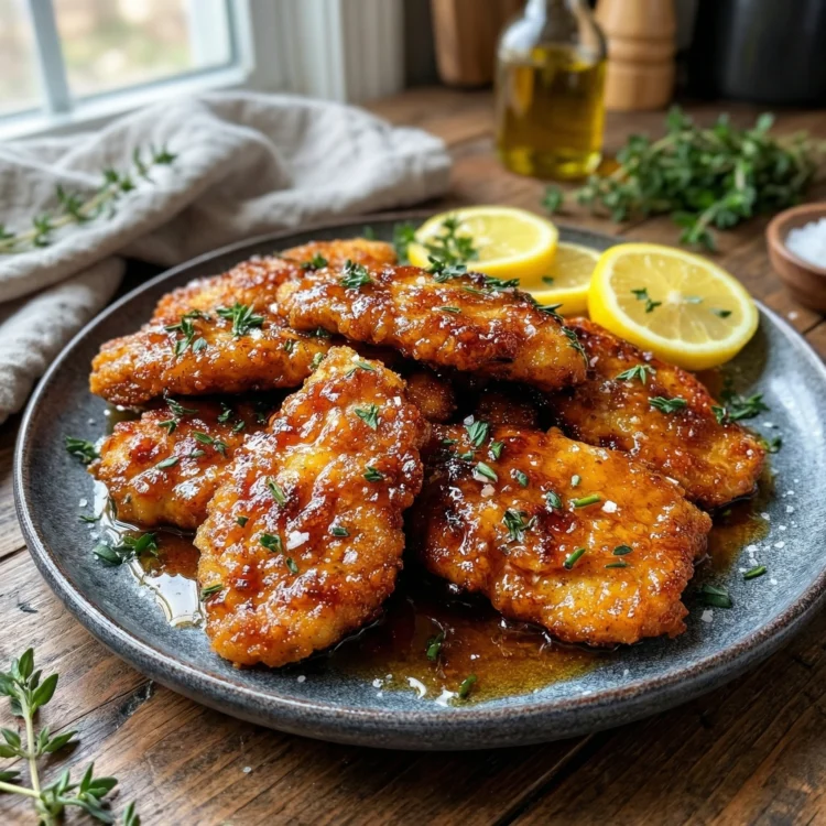 Crispy Lemon Garlic Chicken Bites