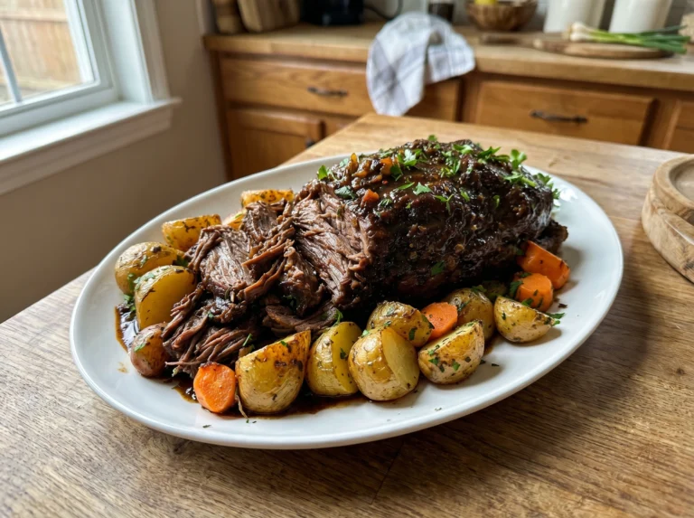 Herb-Braised Pot Roast with Baby Potatoes