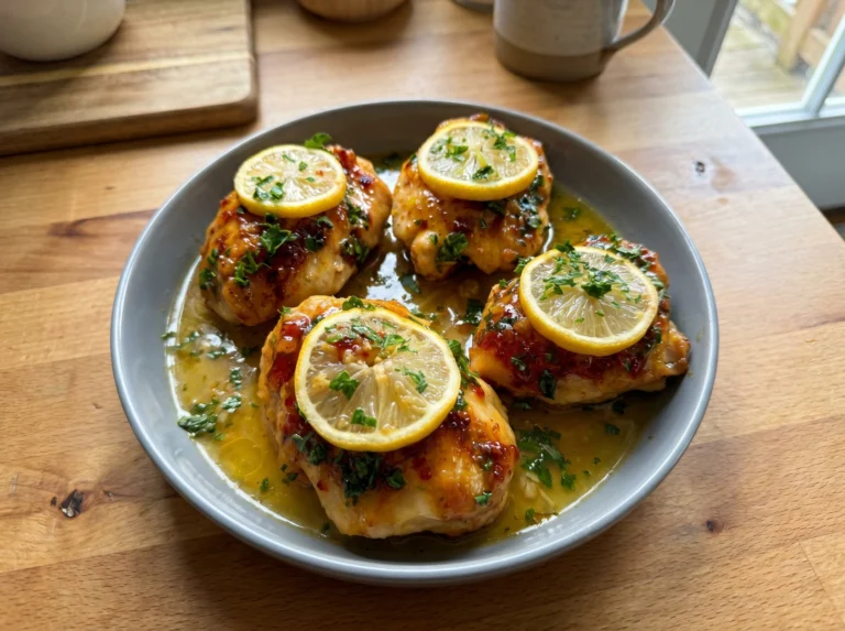 Cheesy Lemon Garlic Chicken