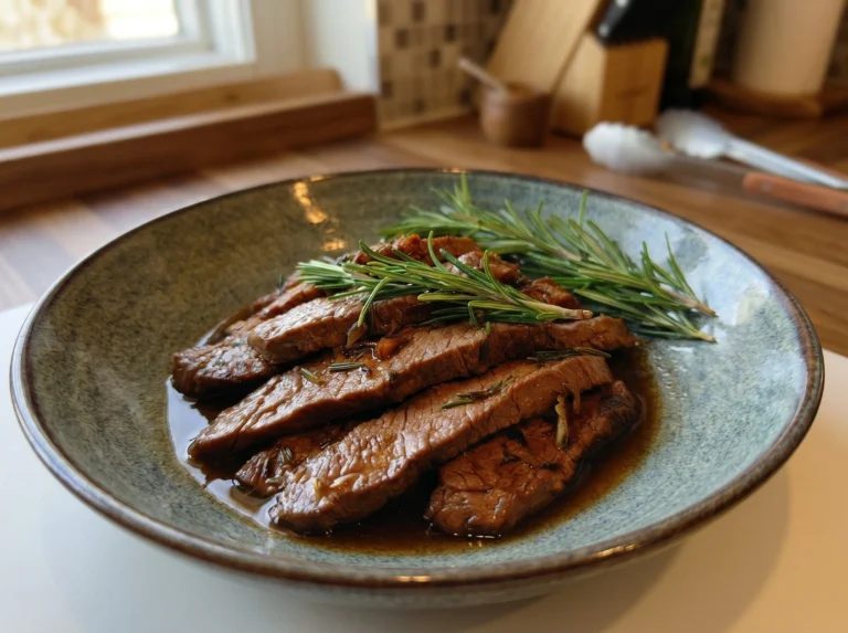 Rosemary Garlic Beef Slices