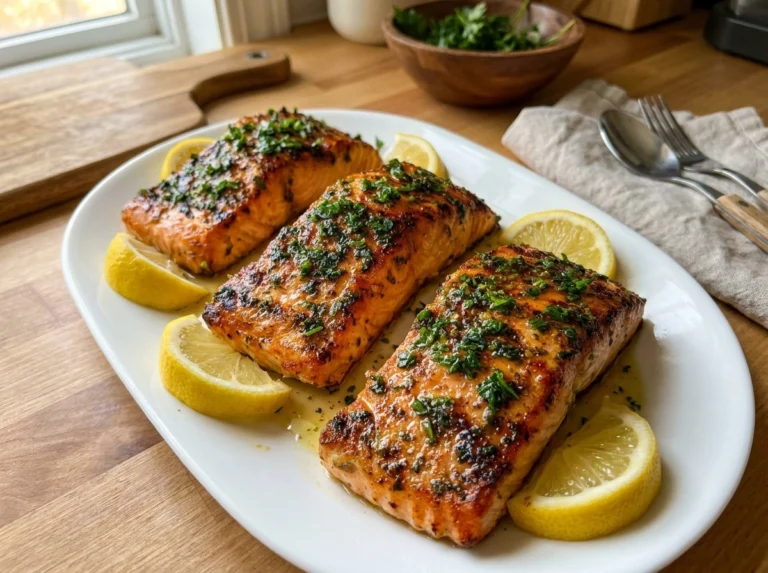 Garlic Butter Lemon Salmon Fillets