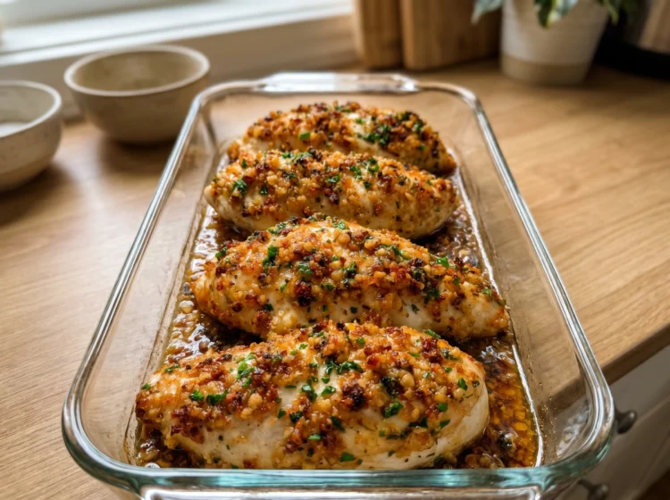 Garlic Butter Baked Chicken Breasts