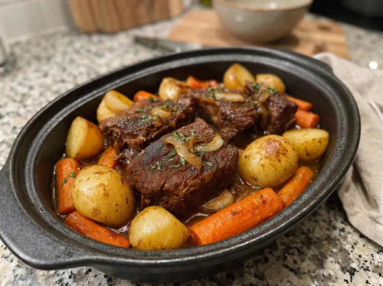 Braised Beef Short Ribs with Potatoes and Carrots