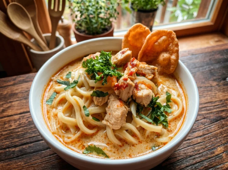 Creamy Coconut Chicken Noodle Soup