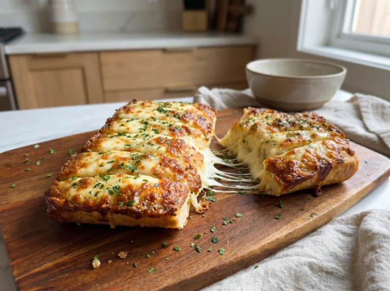 Pull-Apart Cheesy Garlic Breadsticks