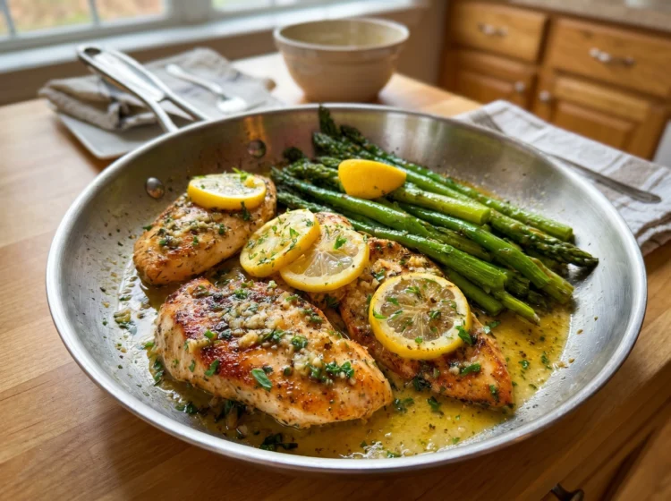 Lemon Garlic Chicken with Asparagus