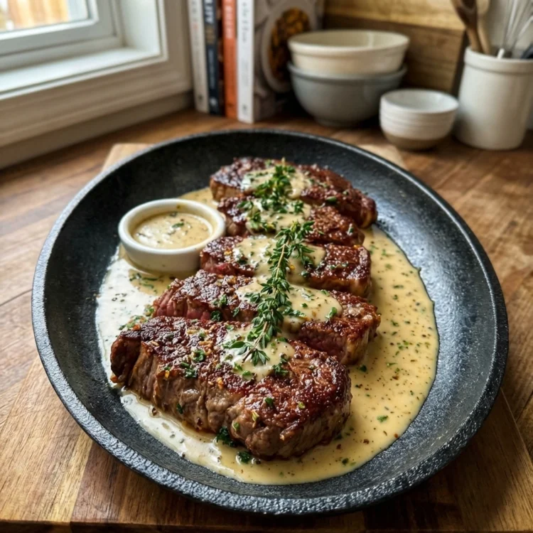 Creamy Garlic Butter Steak Medallions with Rich Pan Sauce