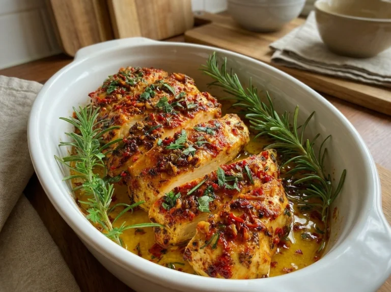 Juicy Garlic Rosemary Baked Chicken Breast