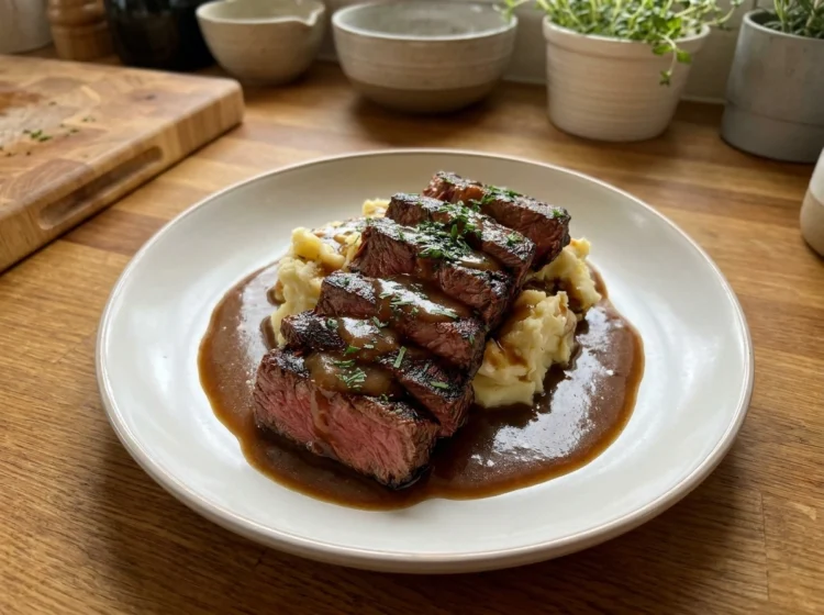 Steak with Creamy Mashed Potatoes