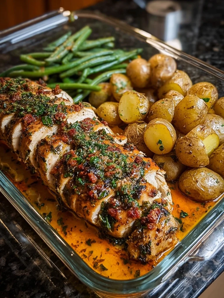 Garlic Herb Chicken with Roasted Baby Potatoes