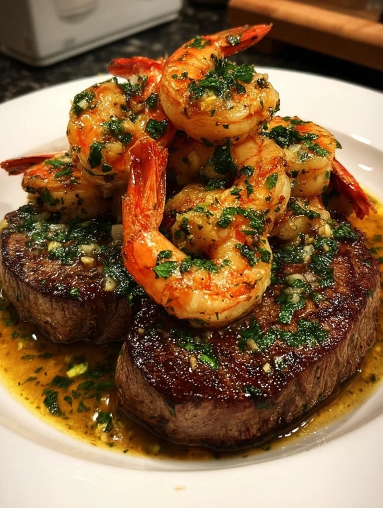 Garlic Butter Steak & Shrimp