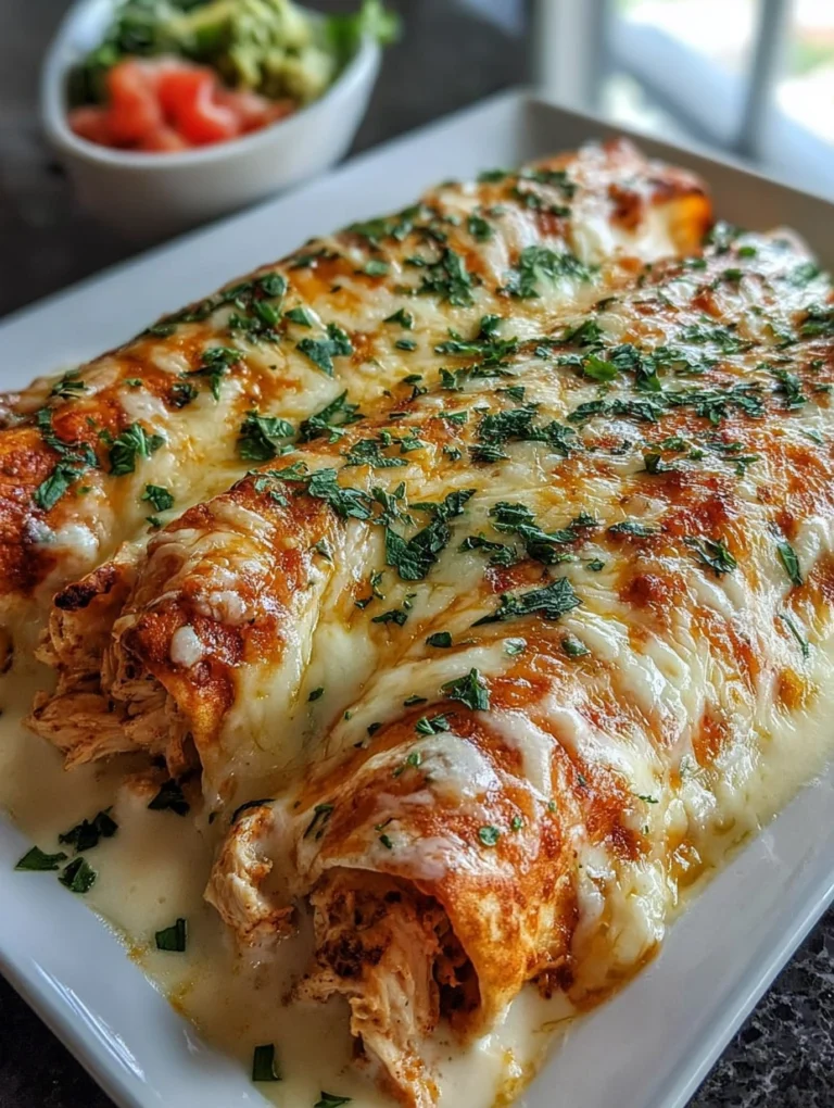 Creamy Cheesy Chicken Enchiladas