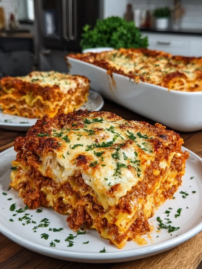 Melt-in-Your-Mouth Classic Cheesy Beef Lasagna