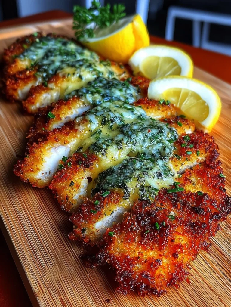 Golden Crispy Lemon Herb Chicken Cutlets