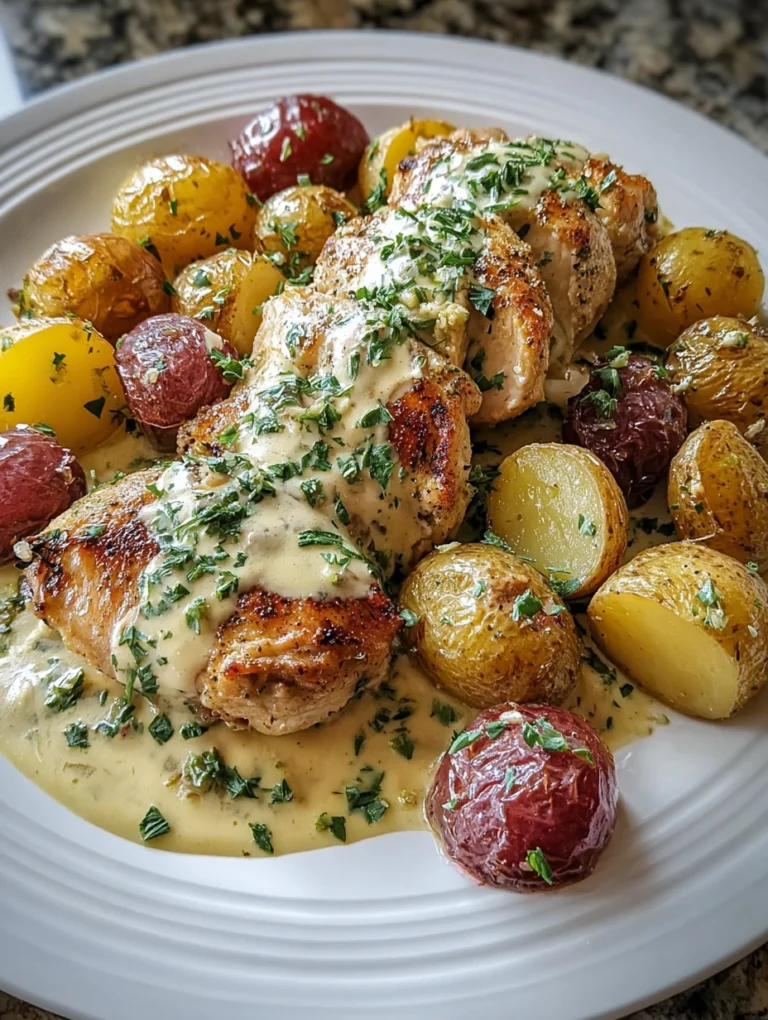 Creamy Herb Chicken with Baby Potatoes