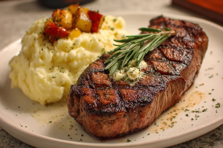 rilled Steak with Creamy Mashed Potatoes